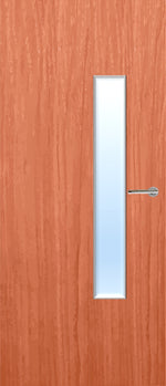 Load image into Gallery viewer, Cherry Veneer 18G Glazed FD30 Internal Fire Door
