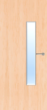 Load image into Gallery viewer, Maple Veneer 18G Glazed FD30 Internal Fire Door
