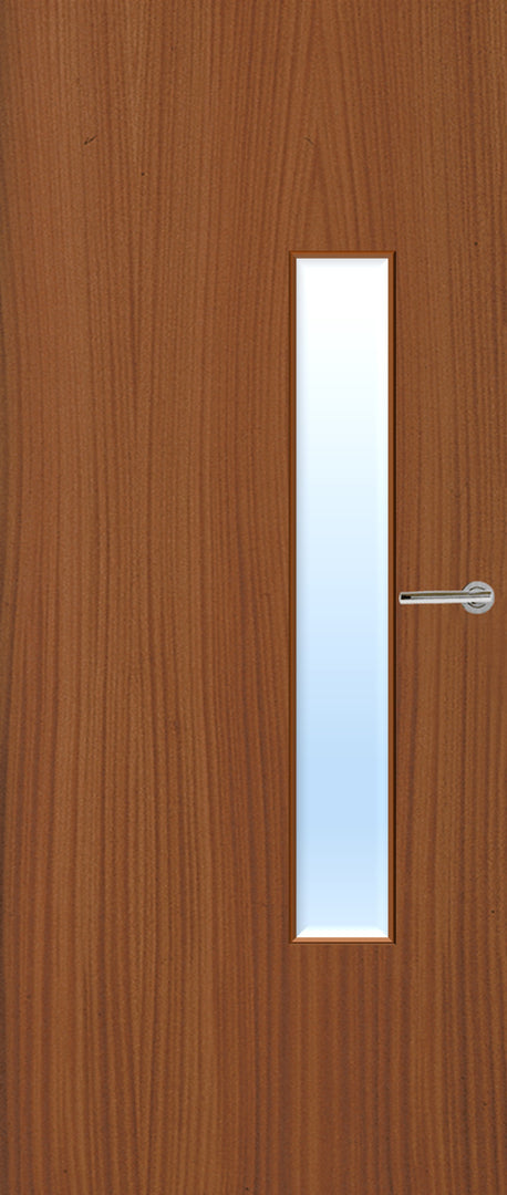 Sapele Veneer 18G Glazed FD30 Internal Fire Door