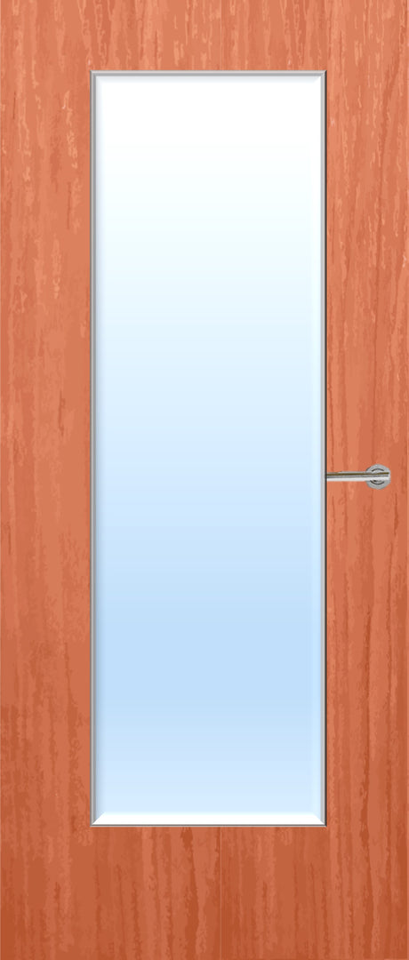 Cherry Veneer 19G Glazed FD30 Internal Fire Door