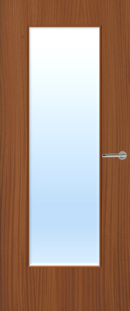 Sapele Veneer 19G Glazed FD30 Internal Fire Door