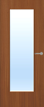 Load image into Gallery viewer, Sapele Veneer 19G Glazed FD30 Internal Fire Door
