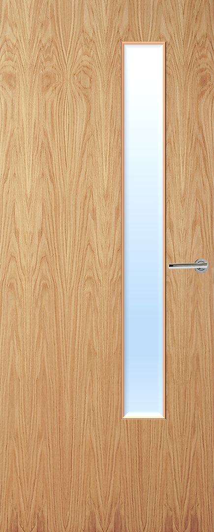 Oak Veneer 20G Glazed FD30 Internal Fire Door