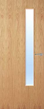 Load image into Gallery viewer, Oak Veneer 20G Glazed FD30 Internal Fire Door
