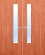 Load image into Gallery viewer, Cherry Veneer 20G Glazed Pair FD30 Internal Fire Door
