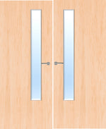 Load image into Gallery viewer, Maple Veneer 20G Glazed Pair FD30 Internal Fire Door
