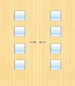 Load image into Gallery viewer, Koto Veneer 22G Glazed Pair FD30 Internal Fire Door
