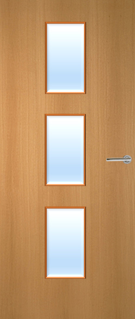 Beech Veneer 23G Glazed FD30 Internal Fire Door