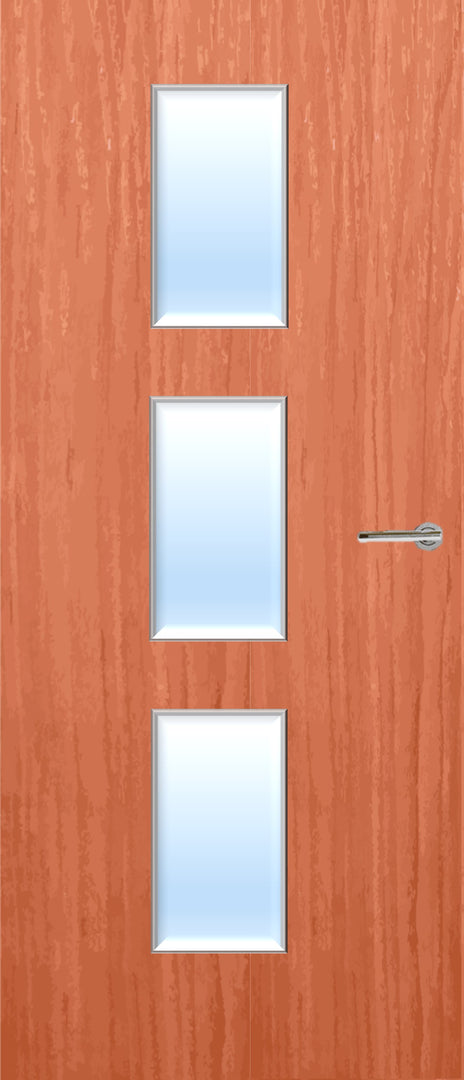 Cherry Veneer 23G Glazed FD30 Internal Fire Door