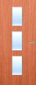 Load image into Gallery viewer, Cherry Veneer 23G Glazed FD30 Internal Fire Door
