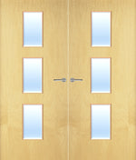 Load image into Gallery viewer, Ash Veneer 23G Glazed Pair FD30 Internal Fire Door
