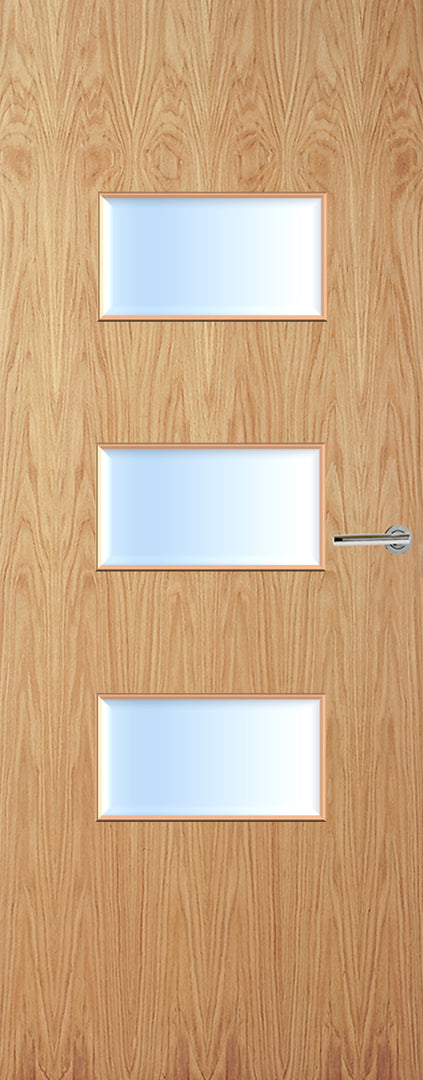 Oak Veneer 24G Glazed FD30 Internal Fire Door