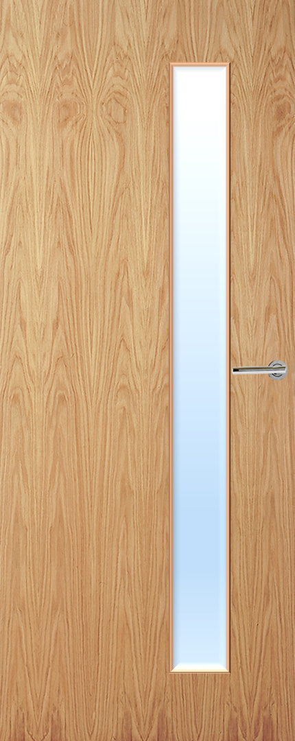 Oak Veneer 25G Glazed FD30 Internal Fire Door