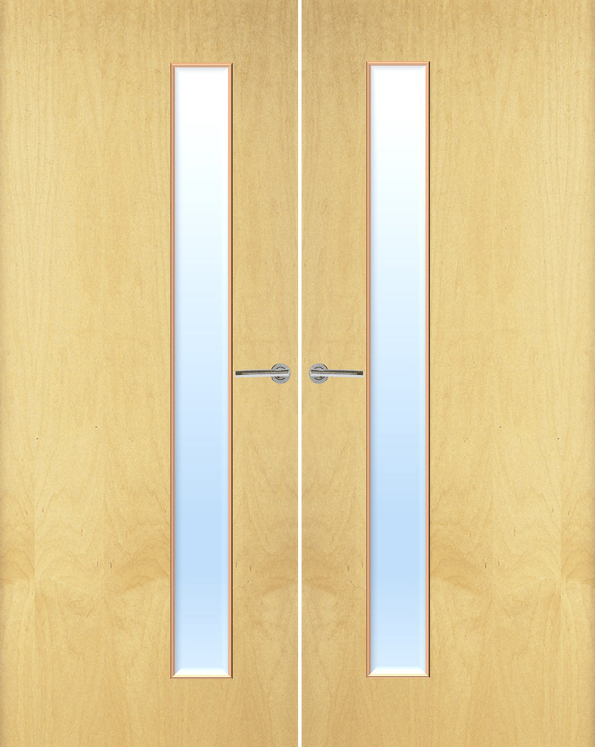 Ash Veneer 25G Glazed Pair FD30 Internal Fire Door