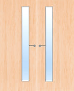 Load image into Gallery viewer, Maple Veneer 25G Glazed Pair FD30 Internal Fire Door
