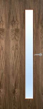 Load image into Gallery viewer, Walnut Veneer 25G Glazed FD30 Internal  Fire Door
