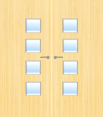 Load image into Gallery viewer, Koto Veneer 26G Glazed Pair FD30  Internal Fire Door
