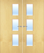 Load image into Gallery viewer, Ash Veneer 28G Glazed Pair FD30 Internal Fire Door
