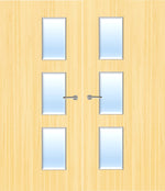 Load image into Gallery viewer, Koto Veneer 28G Glazed Pair FD30 Internal Fire Door
