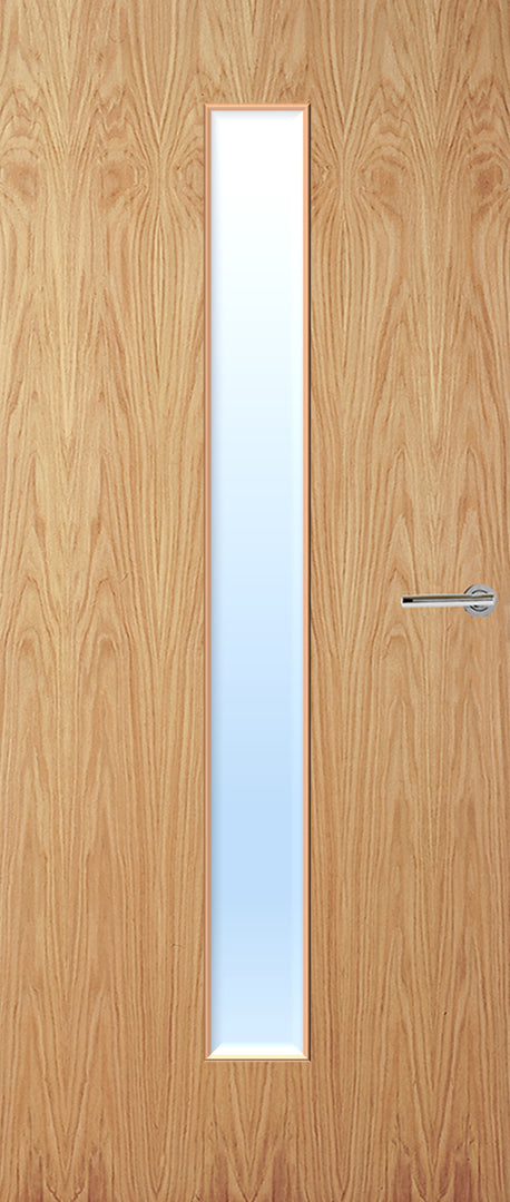 Oak Veneer 29G Glazed FD30 Internal Fire Door