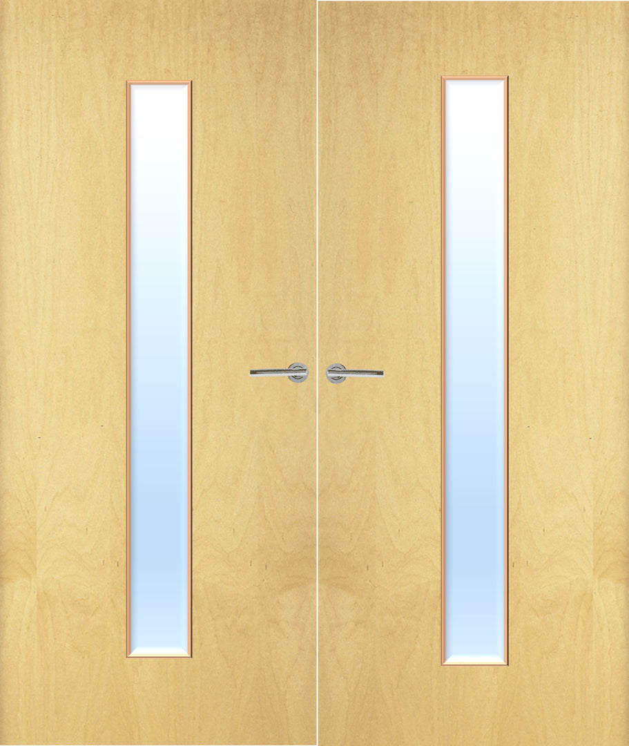 Ash Veneer 29G Glazed Pair FD30 Internal Fire Door