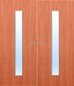 Load image into Gallery viewer, Cherry Veneer 29G Glazed Pair FD30 Internal Fire Door
