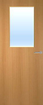 Load image into Gallery viewer, Beech Veneer 2G Glazed FD30 Internal Fire Door
