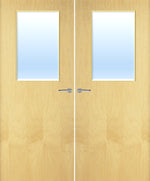 Load image into Gallery viewer, Ash Veneer 2G Glazed Pair FD30 Internal Fire Door
