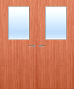 Load image into Gallery viewer, Cherry Veneer 2G Glazed Pair FD30 Internal Fire Door
