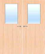 Load image into Gallery viewer, Maple Veneer 2G Glazed Pair FD30 Internal Fire Door
