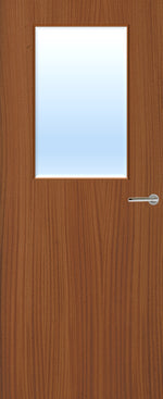 Load image into Gallery viewer, Sapele Veneer 2G Glazed FD30 Internal Fire Door
