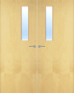 Load image into Gallery viewer, Ash Veneer 3G Glazed Pair FD30 Internal Fire Door
