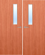 Load image into Gallery viewer, Cherry Veneer 3G Glazed Pair FD30 Internal Fire Door
