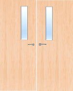 Load image into Gallery viewer, Maple Veneer 3G Glazed Pair FD30 Internal Fire Door
