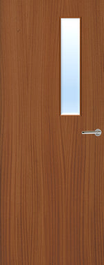 Load image into Gallery viewer, Sapele Veneer 3G Glazed FD30 Internal Fire Door
