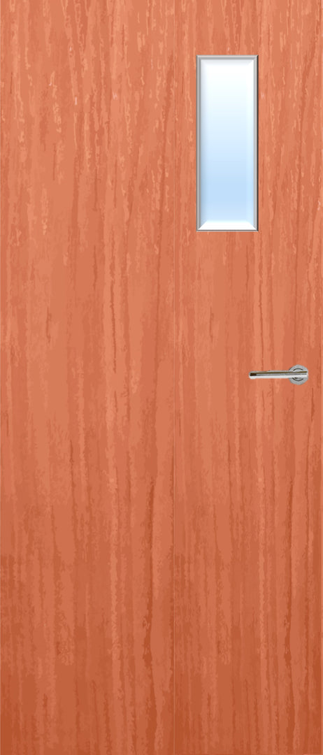 Cherry Veneer 4G Glazed FD30 Internal Fire Door