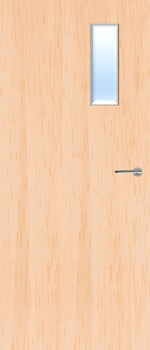 Load image into Gallery viewer, Maple Veneer 4G Glazed FD30 Internal Fire Door
