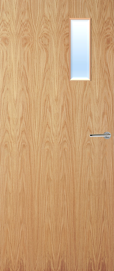 Oak Veneer 4G Glazed FD30 Internal Fire Door