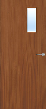 Load image into Gallery viewer, Sapele Veneer 4G Glazed FD30 Internal Fire Door
