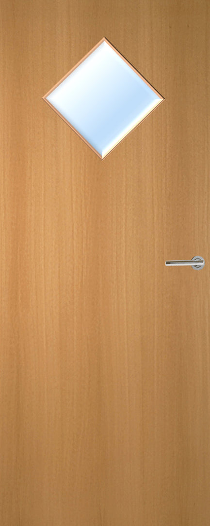 Beech Veneer 6G Glazed FD30 Internal Fire Door