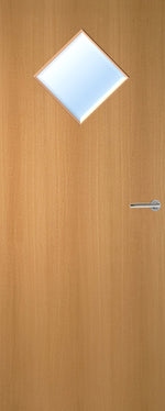 Load image into Gallery viewer, Beech Veneer 6G Glazed FD30 Internal Fire Door
