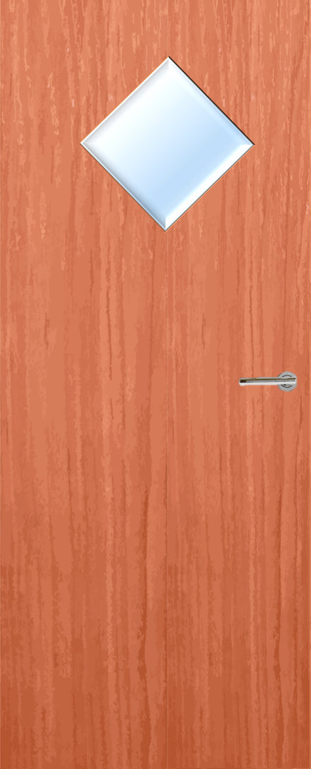 Cherry Veneer 6G Glazed FD30 Internal Fire Door