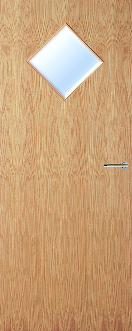 Oak Veneer 6G Glazed FD30 Internal Fire Door