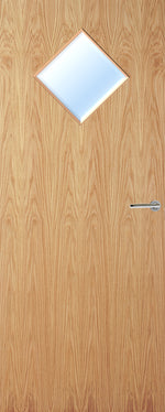 Load image into Gallery viewer, Oak Veneer 6G Glazed FD30 Internal Fire Door
