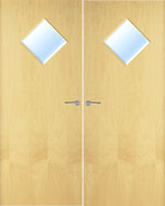 Load image into Gallery viewer, Ash Veneer 6G Glazed Pair FD30 Internal Fire Door
