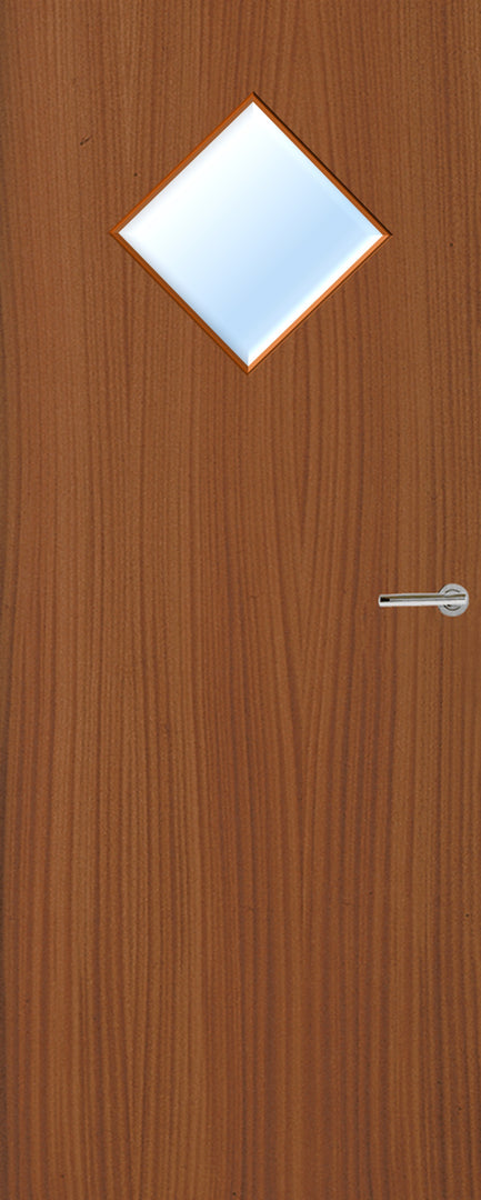 Sapele Veneer 6G Glazed FD30 Internal Fire Door