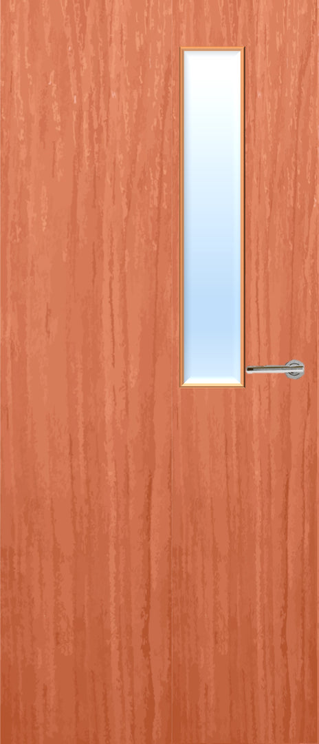 Cherry Veneer 7G Glazed FD30 Internal Fire Door