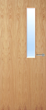 Load image into Gallery viewer, Oak Veneer 7G Glazed FD30 Internal Fire Door
