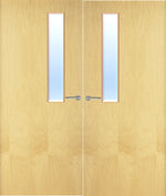 Load image into Gallery viewer, Ash Veneer 7G Glazed Pair FD30 Internal Fire Door
