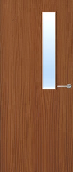 Load image into Gallery viewer, Sapele Veneer 7G Glazed FD30 Internal Fire Door
